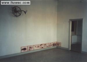 FIUWAC Side Illustration 144-2000 Installation at Neonature, Phoebus, The Hague, 1994,  Photo Waldo Bien 